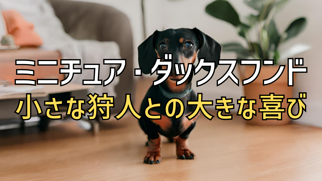 ミニチュアダックスフンドとの暮らし